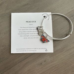 Alex and Ani “Peacock” Butterfly Bangle